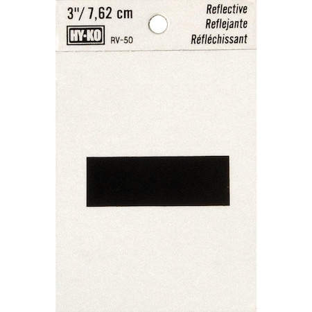 Hy-Ko 3 In. Vinyl Adhesive Symbol, Hyphen RV-50/HY